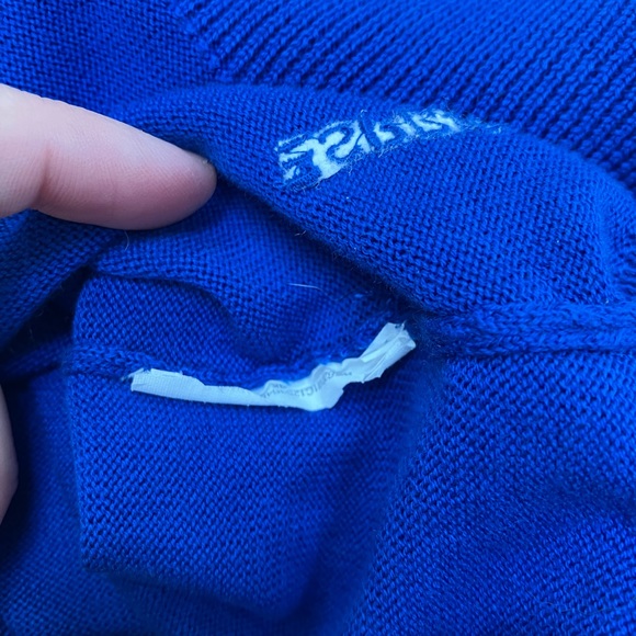 ESPRIT Essentials By Esprit Blue V Neck Sweater Women’s Large - Picture 7 of 7